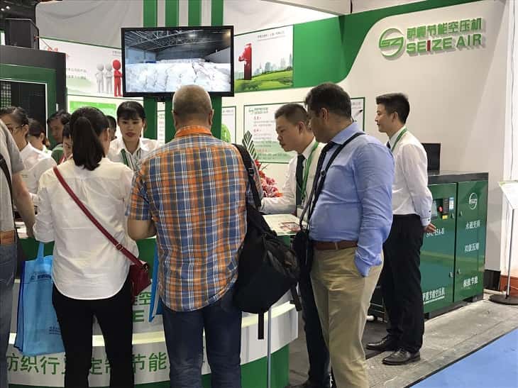 薩震空壓機展位火爆