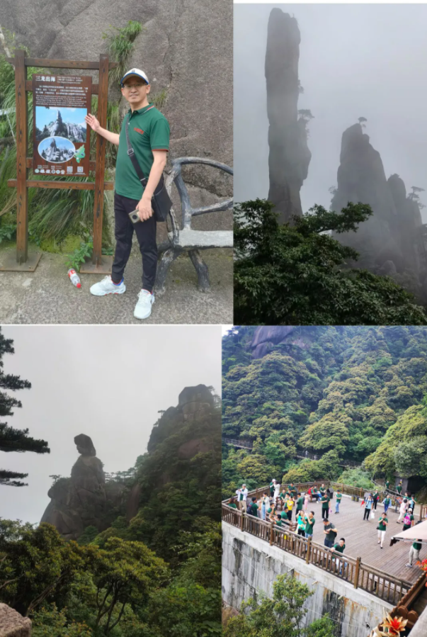 三清山秀美的風(fēng)光,大家紛紛合照留念