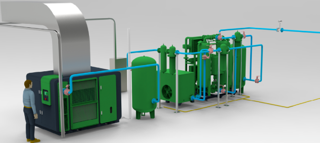 薩震節能空壓機站房